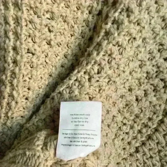 Oak+Fort grey crop sweater chunky knit Cream Beige size  S - Picture 6 of 6